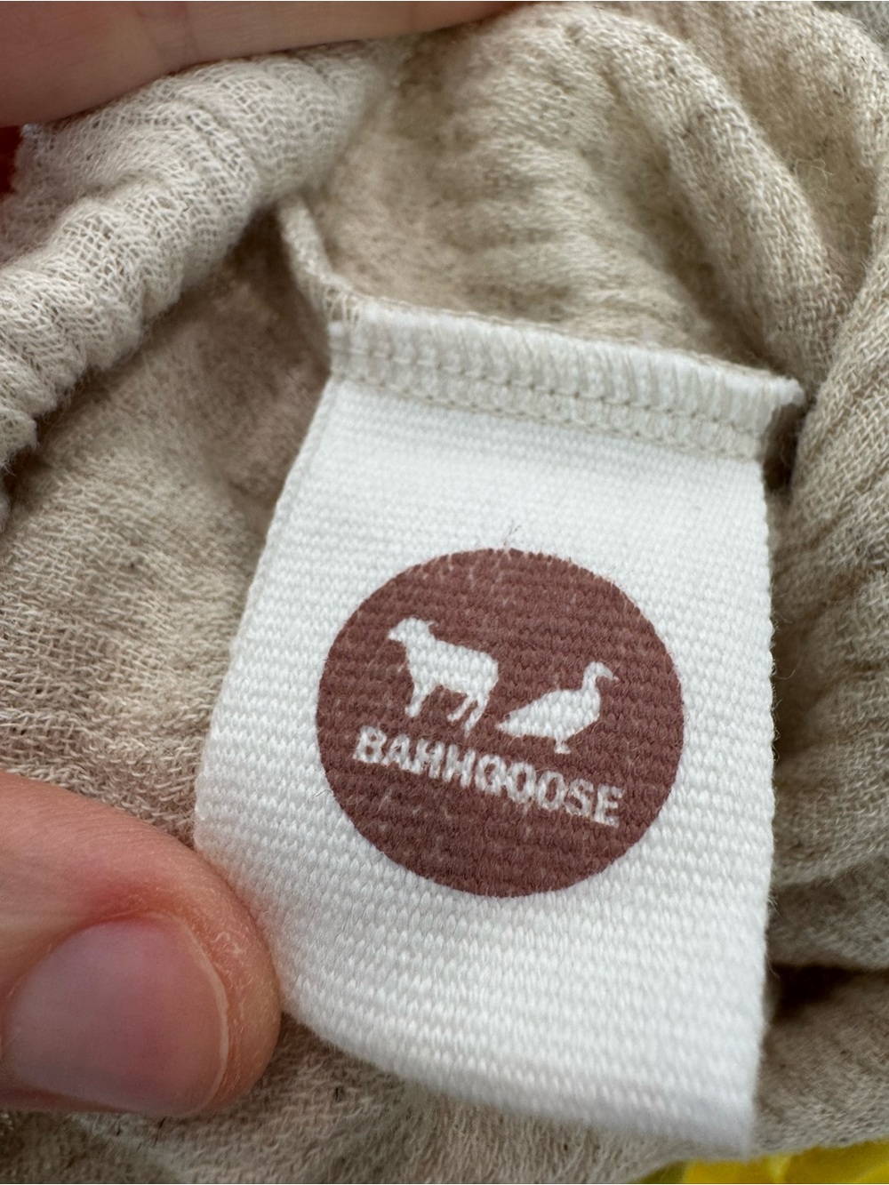 Bahhgoose Linen Cotton Neen Top In Wheat Handmade Size Xs/S Vguc — image 8 of 8